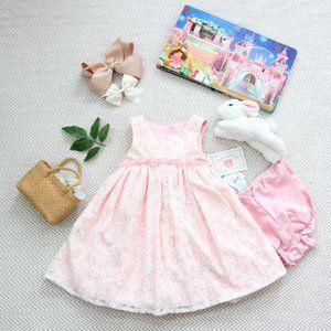 New Marmellata Pink Lace Dress